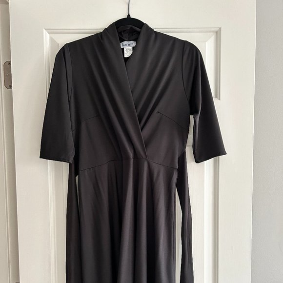 Karina Dresses - Ruby Dress (3​/​4 Sleeves) - Solid Black, size M/L, Like New - Picture 1 of 5